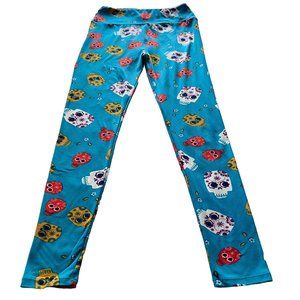 LulaRoe One Size‎ Women's Skull Print Leggings